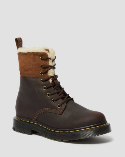 Botas Dr Martens 1460 Dm's Wintergrip Faux Fur Lined Para Mujer DR5687C